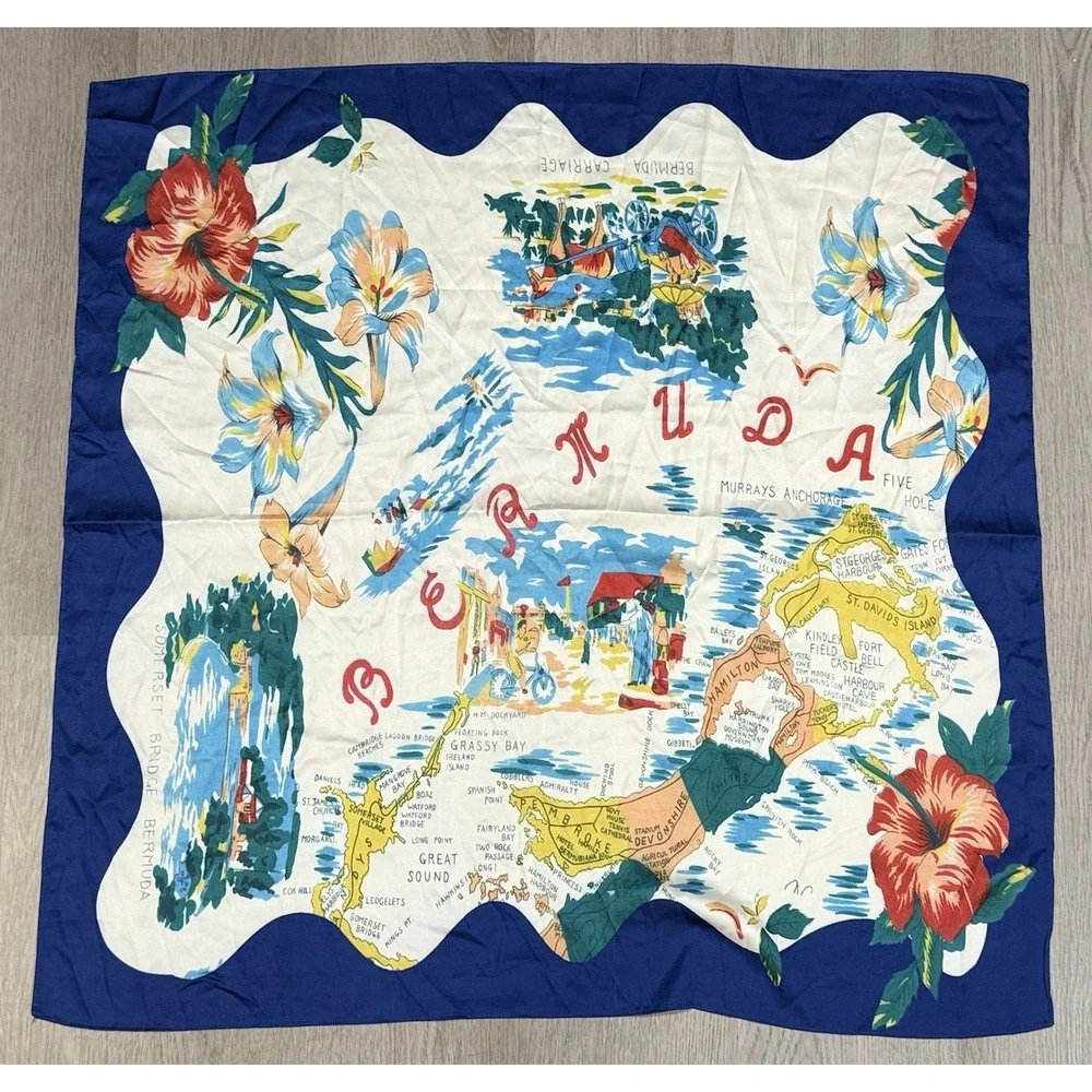 Anthropologie 2-Pack Nautical Hair Scarves Hair Wrap L Women's Multifunctional